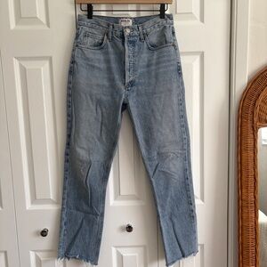 Agolde Riley Straight Leg Crop Jeans